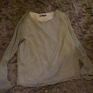 Never used light green blouse